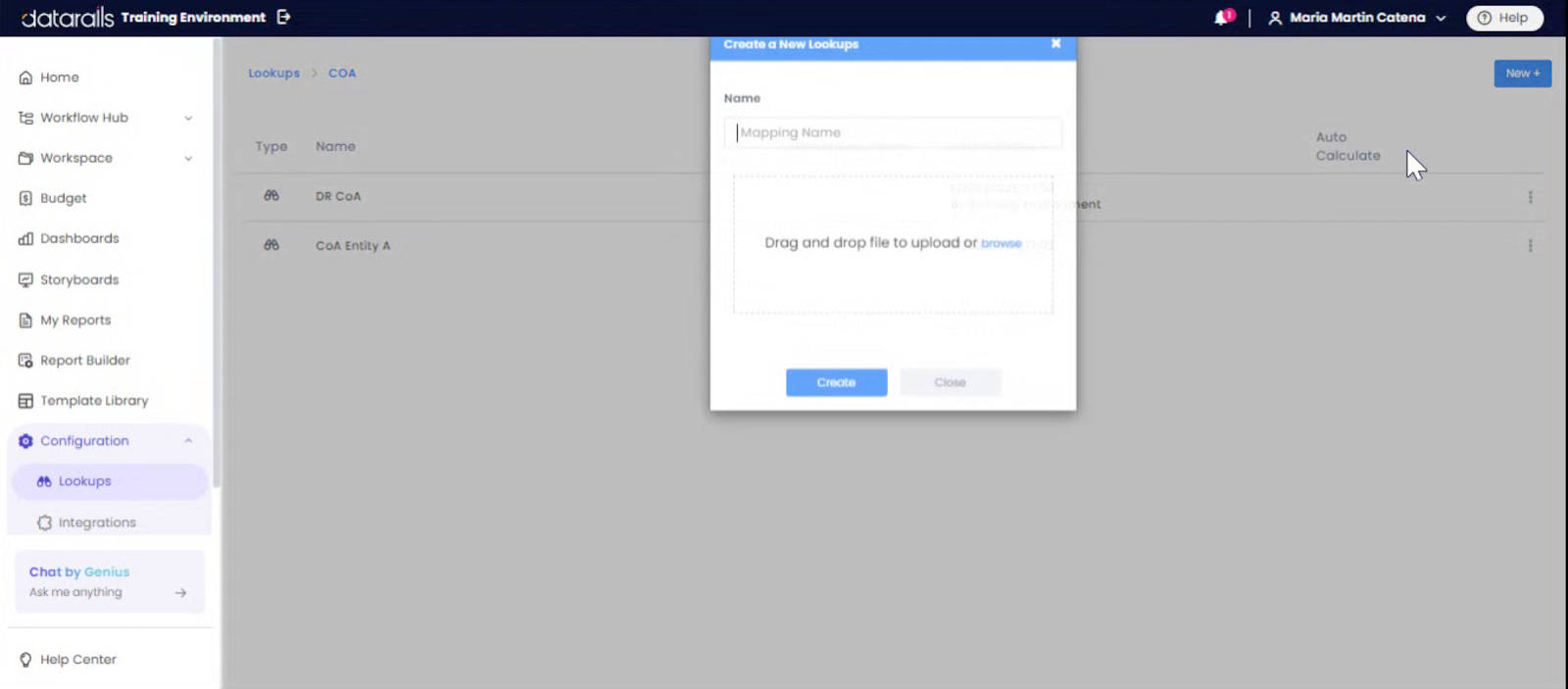 Enter Lookup File Name
