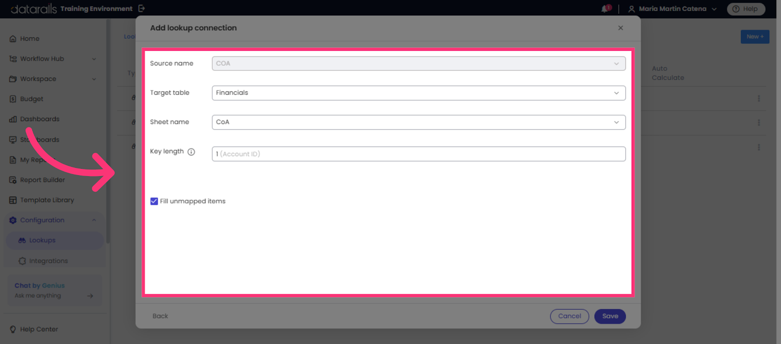 Configure Source and Target Tables